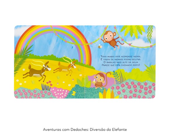 LIVRO INFANTIL DEDOCHES DIVERSAO DO ELEFANTE TODOLIVRO