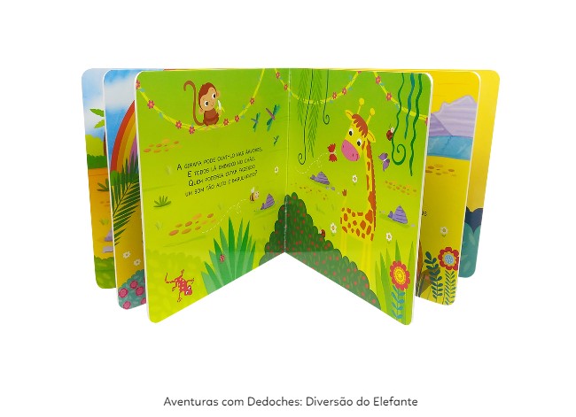 LIVRO INFANTIL DEDOCHES DIVERSAO DO ELEFANTE TODOLIVRO