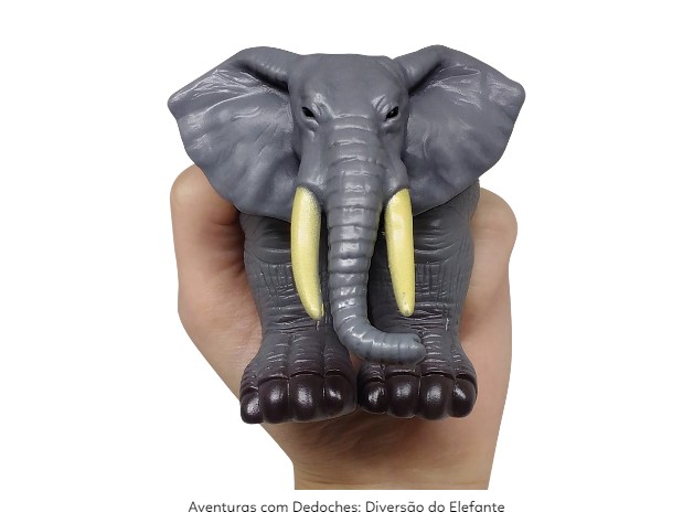 LIVRO INFANTIL DEDOCHES DIVERSAO DO ELEFANTE TODOLIVRO