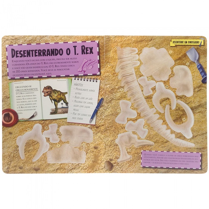 Livro Infantil Desenterre um Dinossauro: T-Rex Todo Livro 1146785 -  Papelaria Criativa