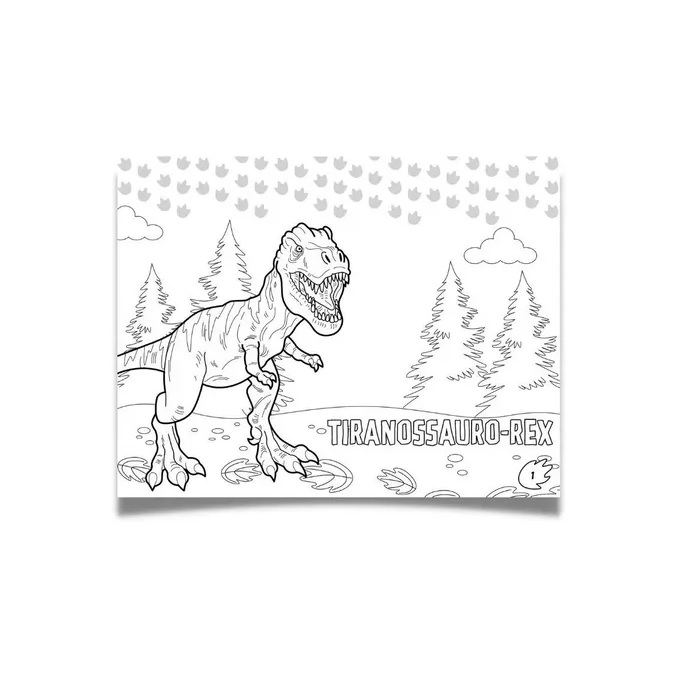 50 Desenhos de Dinossauros para Colorir Grátis em PDF