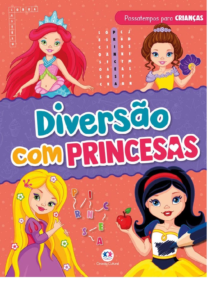 Livro Infantil Divers O Com Princesas Atividades Ciranda Cultural Papelaria Criativa
