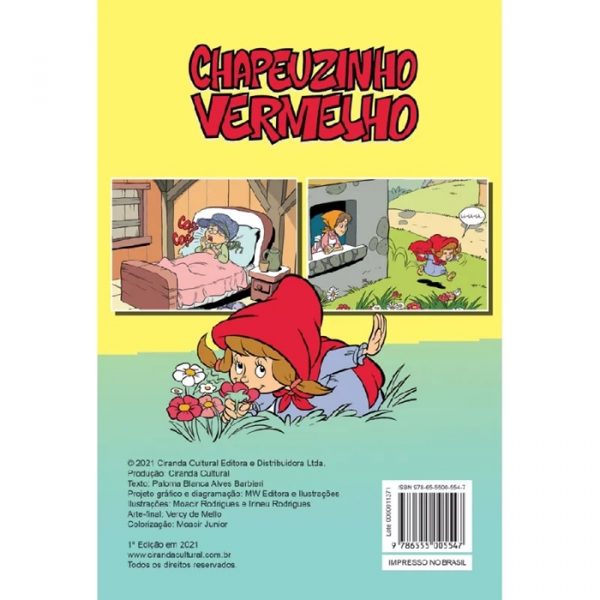 Livro Infantil Gibi Chapeuzinho Vermelho Ciranda Cultural