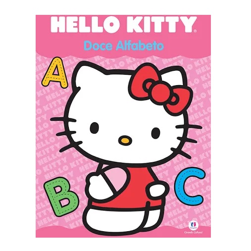 HELLO KITTY - Livro Pequeno para Colorir e 5 Lápis de Cera