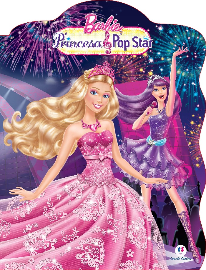 Lancheira Barbie Princesa Pop Star Dourado ou Rosa