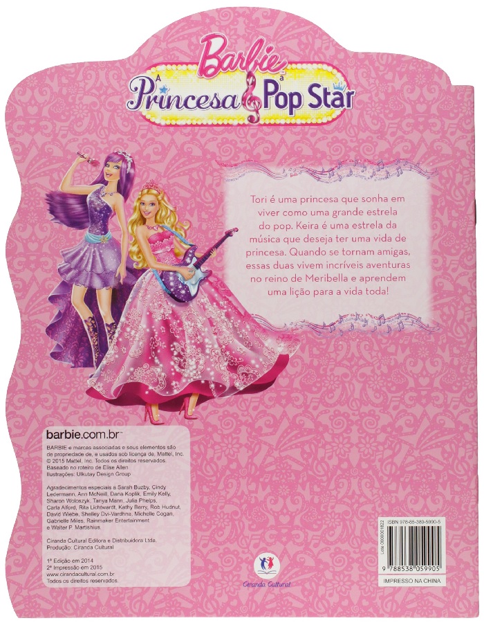 Lancheira Barbie A Princesa e A Pop Star Dourada - Compre Agora