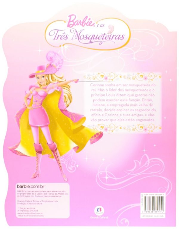 Livro Infantil História Barbie e as Três Mosqueteiras Ciranda Cultural