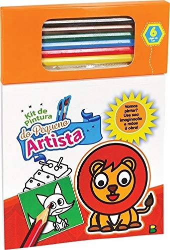 Livro Infantil Kit de Pintura do Pequeno Artista: Laranja Todo Livro  1157078 - Papelaria Criativa