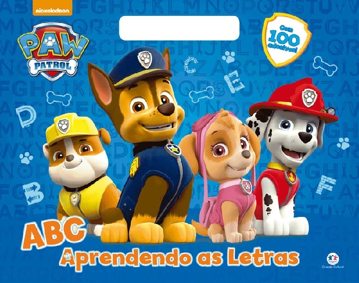 Bloquinho infantil de pintura Patrulha canina