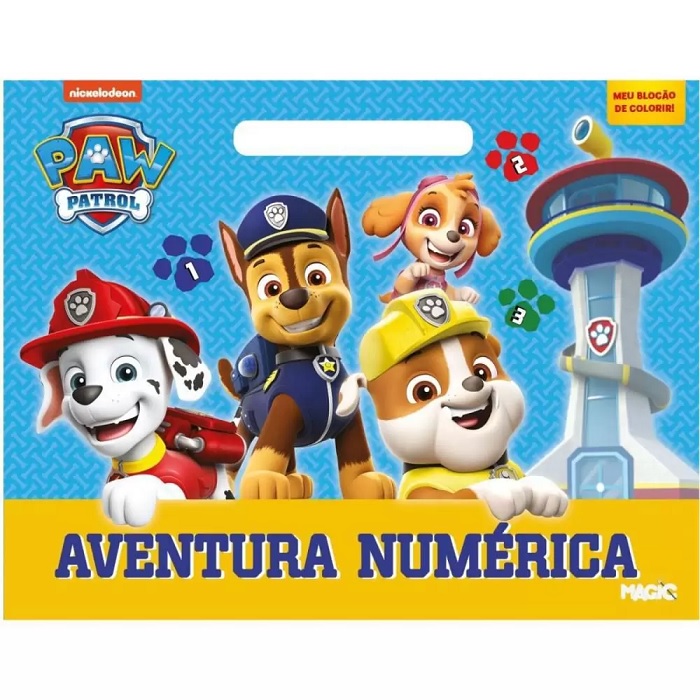 Bloquinho infantil de pintura Patrulha canina