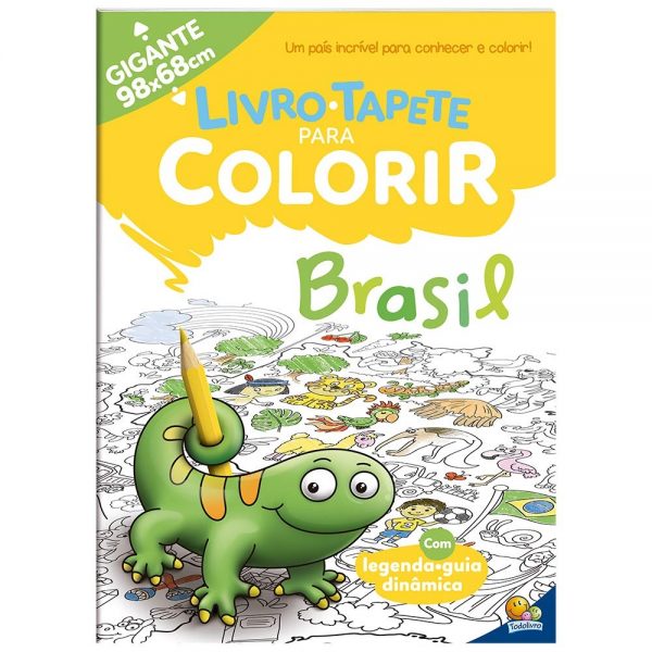 Livro Infantil Tapete para Colorir: Brasil Todo Livro 1157698