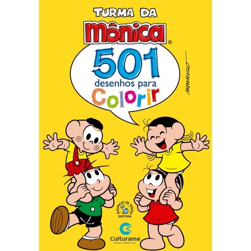 Livro Infantil Turma Da Mônica 365 Desenhos Para Colorir Ciranda Cultural