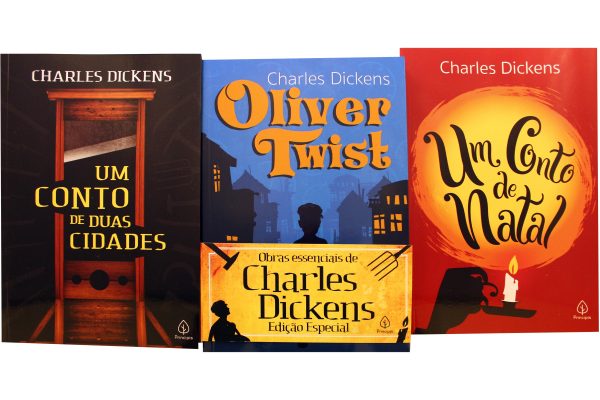 Livro Leitura kit Combo Charles Dickens Obras Essenciais 3 Volumes