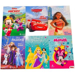 Livro Ler e Colorir Disney Personagens Sortidos - Culturama