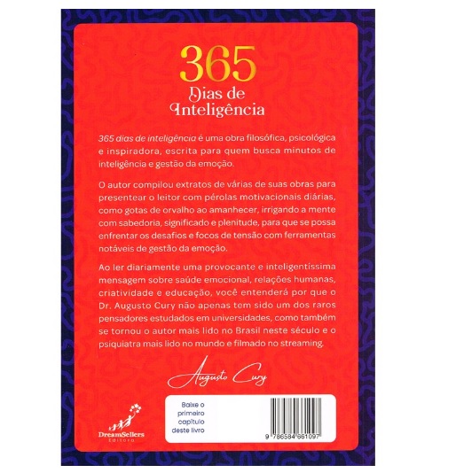 Livro Literatura 365 Dias De Inteligência Editora DreamSellers