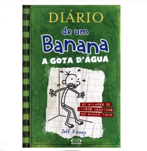 Livro Literatura Diário De Um Banana A Gota D*Água Editora Vergara e Riba