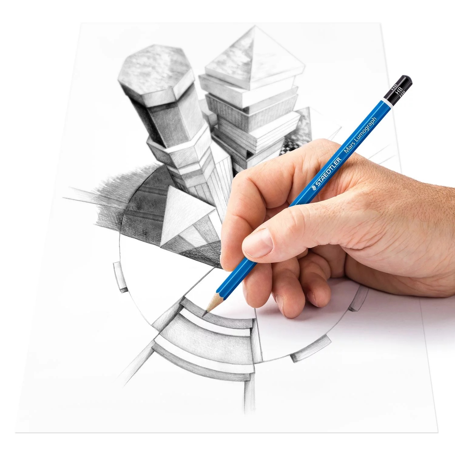 Lápis Lumograph Staedtler 24 Graduações Preto Estojo Metal 100G24