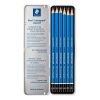 Lápis Lumograph Staedtler 6 Graduações Preto Estojo Metal 100G6