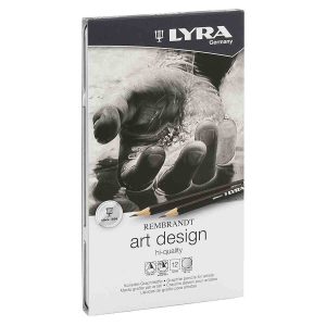 Lápis Lyra Grafite Graduado Rembrandt Art Design 12 Unidades 6B-4H 1111120