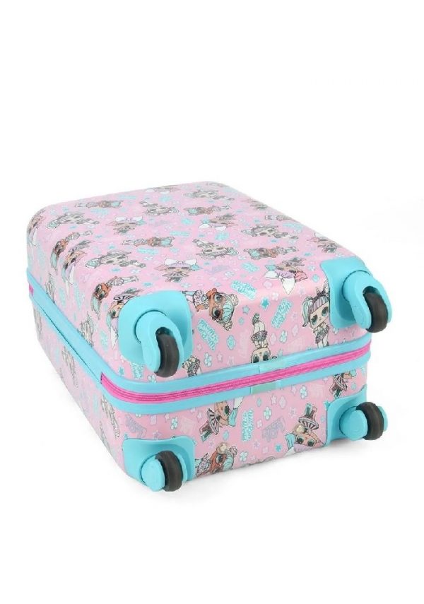 Mala de Viagem Infantil Pequena ABS Lol Surprise Pink Com Roda 360º MF10376LOPK19