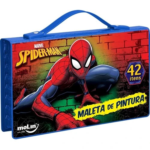 Maleta de Pintura Square Homem Aranha - Molin na Americanas Empresas