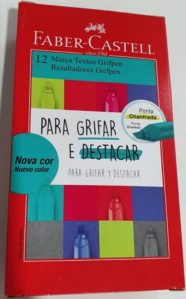 Marca Texto Faber Castell Grifpen Verde Água MT/VAZF