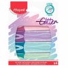 Marca Texto Gliter Pastel 4 Cores Sortidas Ponta De 1 À 5mm Maped 742046