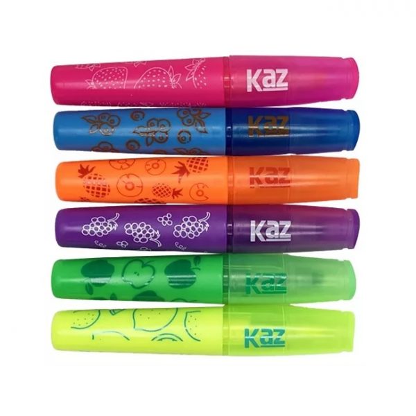 Marca Texto Kaz Fruit 06 Cores Com Cheirinho KZ6006