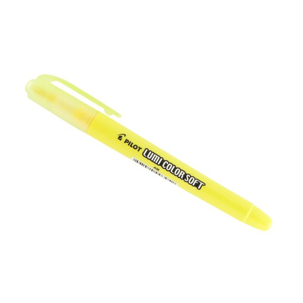 Marca Texto Pilot Lumi Color Soft Amarelo Tons Pastel C/12 Unidades