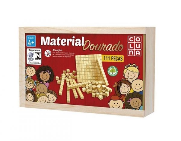 Material Dourado Em Madeira 111 Peças - Coluna 790701