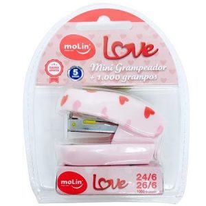 Mini Grampeador Molin Love + 1.000 Grampos