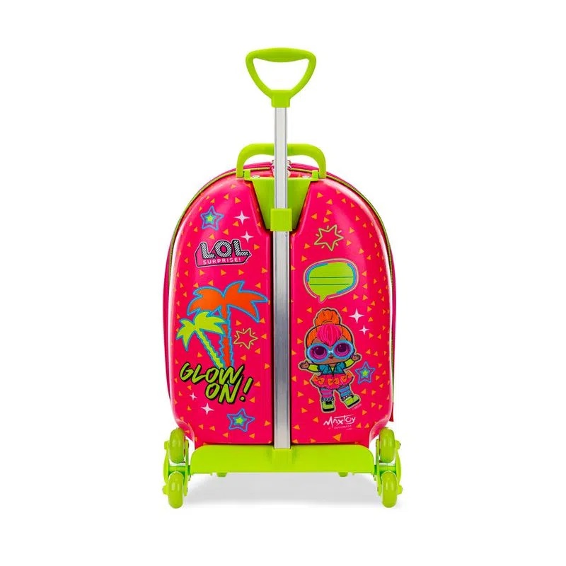Mochila C/ Rodinhas Lol Neon 2990CM20 Maxtoy