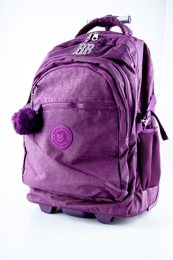 MOCHILA CARRINHO RAVI REBECCA BONBON CRINKLE GLITER PINK 2468