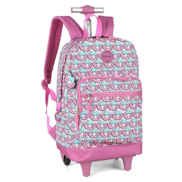 Mochila Com Rodinha UP4YOU Preguiça Roxo - MC51398UPRX