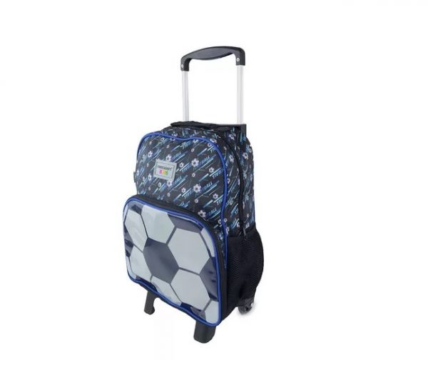 Mochila Com Rodinhas Container Kids Futebol Dermiwil 11940