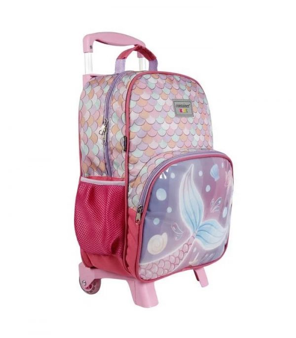 Mochila Com Rodinhas Container Kids Sereia Dermiwil 11944