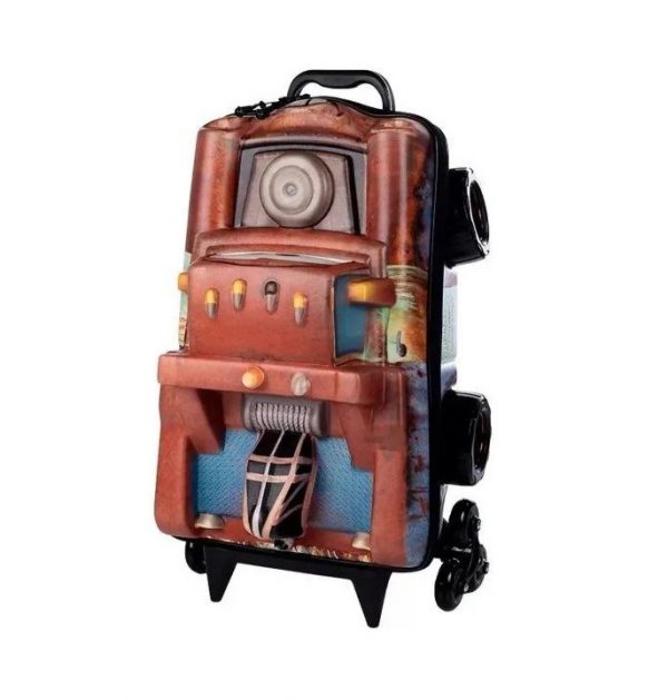 Mochila Com Rodinhas Diplomata Carros Tow Mater 3D 3851BM22