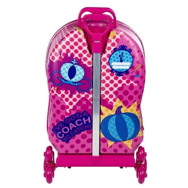 Mochila Com Rodinhas Diplomata Max Toy Princesa Cinderela 3D 3855HM22