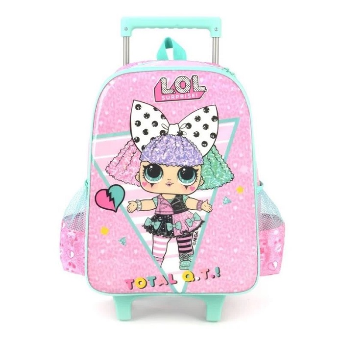 Mochila Com Rodinhas LOL Surprise Rosa Luxcel IC37985LORA