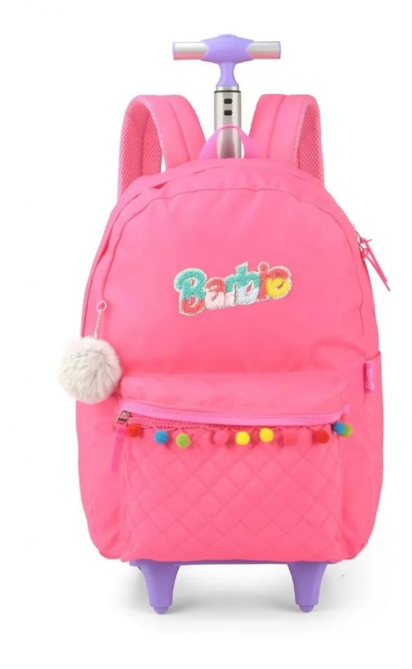 Mochila Com Rodinhas Luxcel Barbie Pink MC51625BBPK