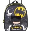 Mochila Com Rodinhas Luxcel Batman Preto Mini IC35188BMPT