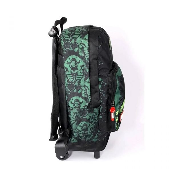 Mochila Com Rodinhas Luxcel Hulk Verde MC51652AGVD