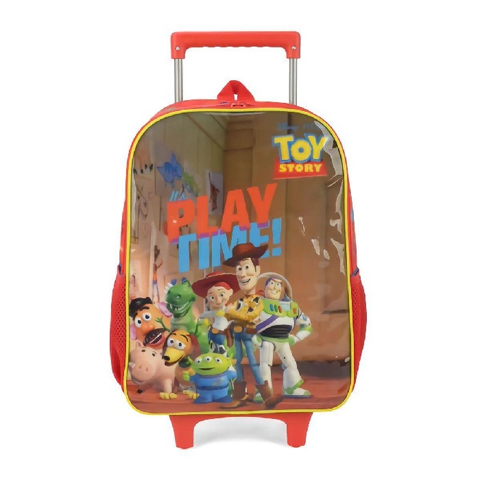 Kit Mochila Infantil Costas Toy Story + 5 Bonecos Personagens do