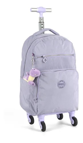 Mochila Com Rodinhas Maxlog UP4YOU Crinkle Lilás Para Notebook - MC51551UPLI