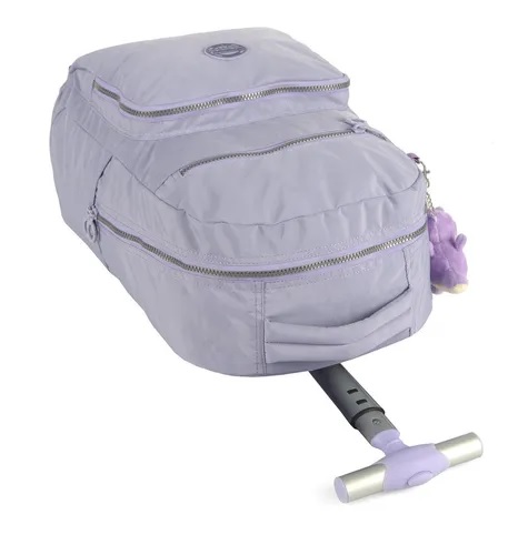 Mochila Com Rodinhas Maxlog UP4YOU Crinkle Lilás Para Notebook - MC51551UPLI