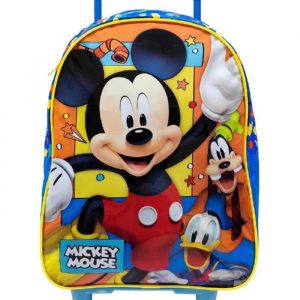 Mochila Com Rodinhas Mickey Mouse X Grande Xeryus 10500