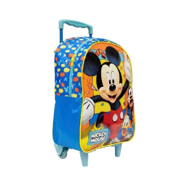 Mochila Com Rodinhas Mickey Mouse X Grande Xeryus 10500