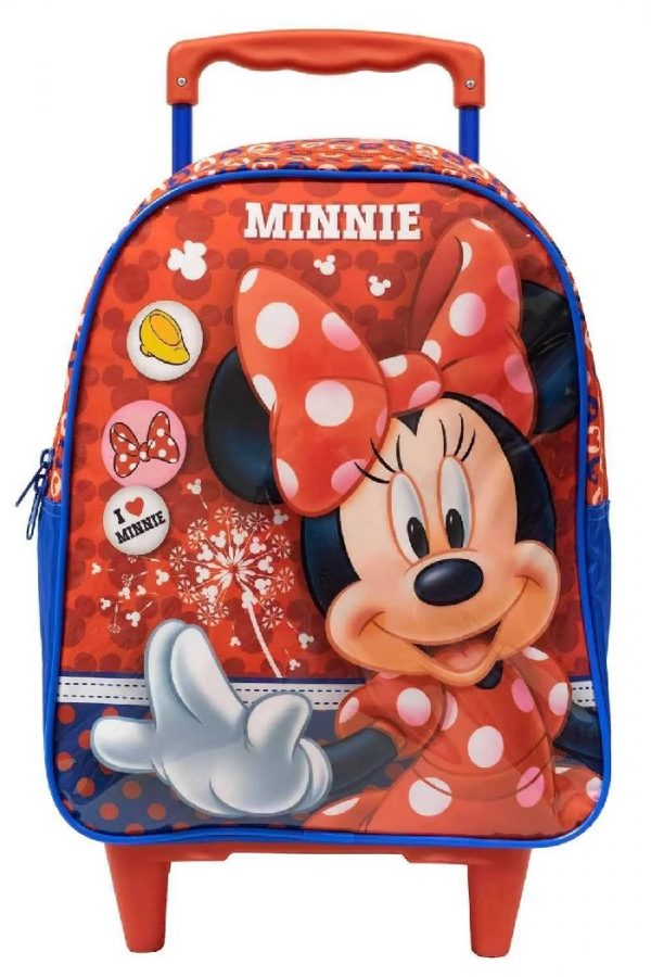 Mochila Com Rodinhas Minnie Mouse X1 Grande Xeryus 10540