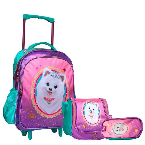 Mochila Com Rodinhas Yins Kids Pets Sortidos YS42120MC