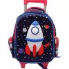 Mochila Com Rodinhas Yins KidsRobo/Foguete 3D Sortidos Mini YS42078MC